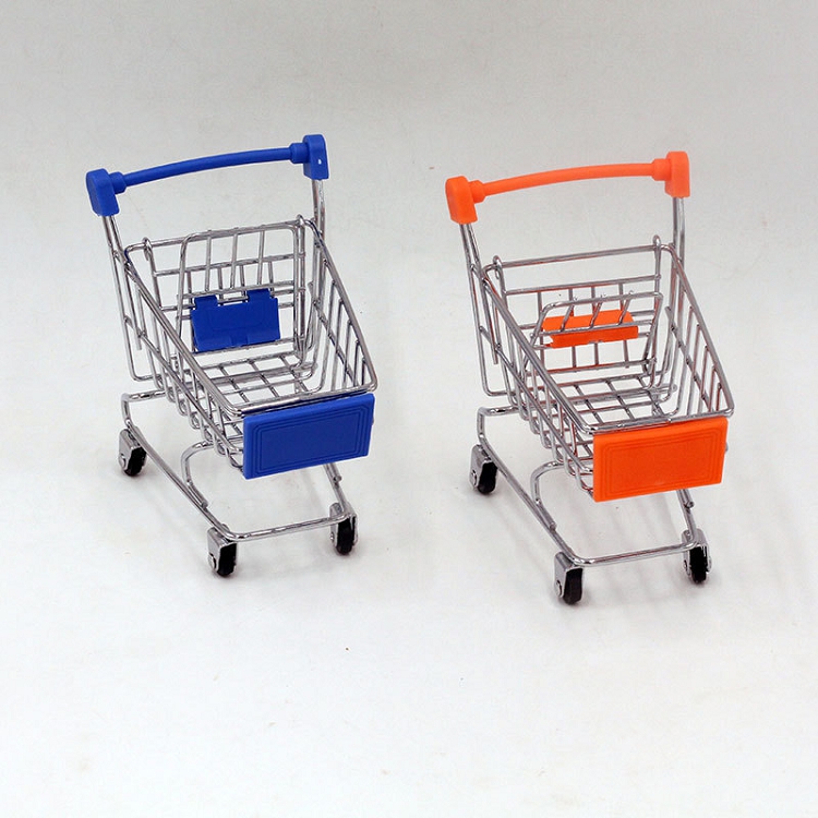 Mini Children Handcart Simulation Small Supermarket Shopping Cart Utility Cart Pretend Play Toys Strollers Kids Gift